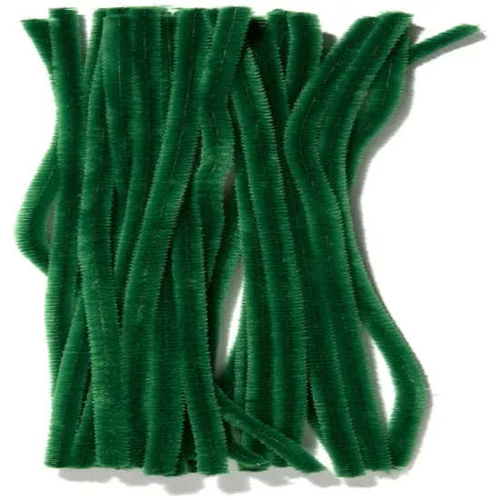 CousinDIY Chenille Stems 6mmx12" 25/Pkg-Moss Green {3}