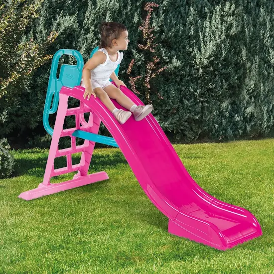 Dolu: Big Splash Slide: Unicorn Pink & Blue - Waterslide Hose Attachment, Indoor/Outdoor, Plastic Playground Equipment, 74.4 x 33.5 x 44.9, Kids 3+ {5}