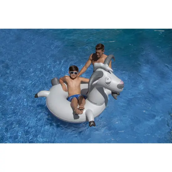 Swimline Inflatable LOL Goat Swimming Pool Ring - 56" - Gray {4}