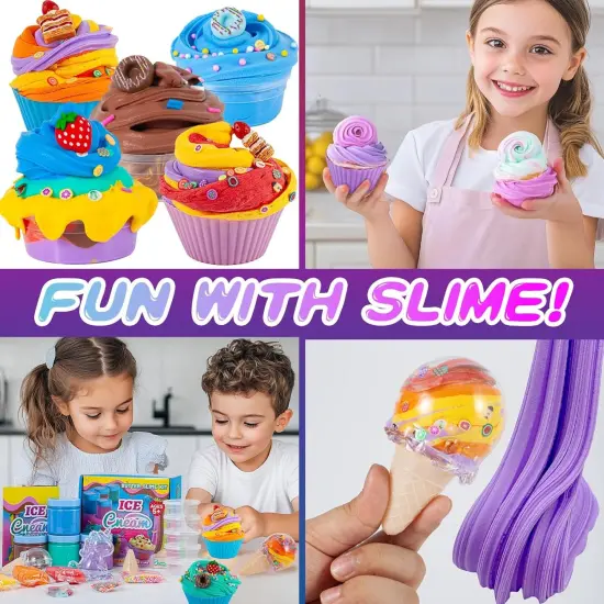 Unicorn Ice Cream Slime Kit {2}