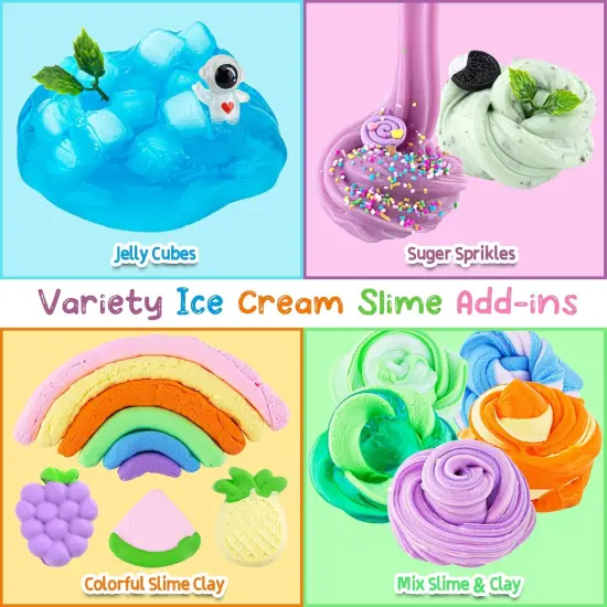 Ice Cream Slime Kit for Girls Ages 8-12 {3}