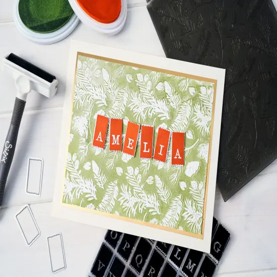 Sizzix 3D Textured Embossing Folder By 49 And Market-Pines {3}