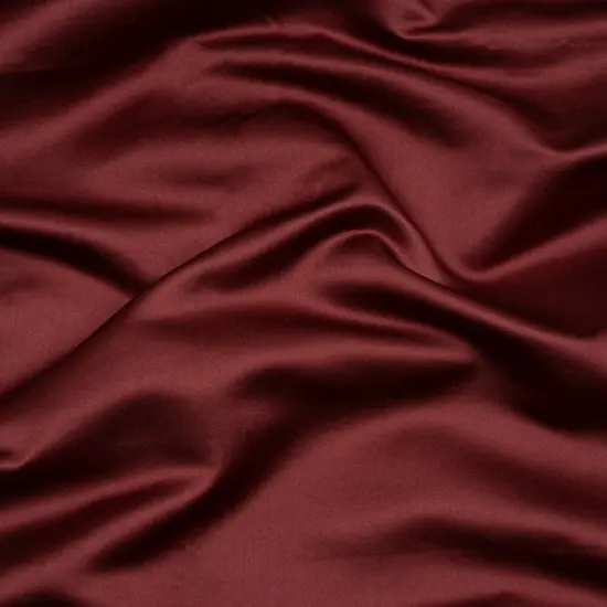 1 Yard Wine Silk Duchesse Satin Luxury Formal Gown Fabric, 59 Inches Wide {1}