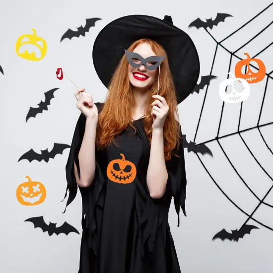 Halloween Pumpkins Face Stencils(3"L x 2"W) {3}