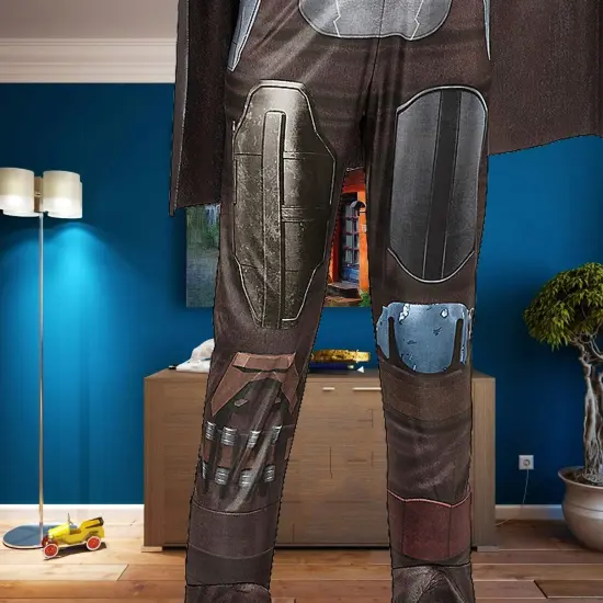 Child Mandalorian Qualux Costume Star Wars Outfit with Printed Armor {2}