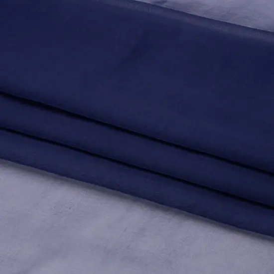 1 Yard Navy Iridescent Silk Voile 54" Wide Perfect for Formal Wear & Luxury Blouses {4}