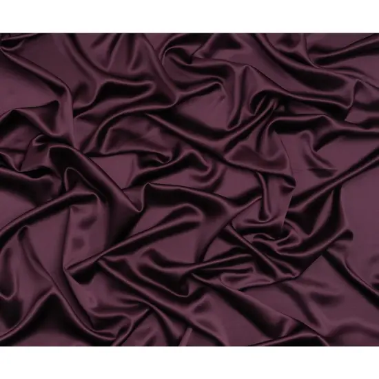 1 Yard Eggplant Silk Crepe Back Satin Elegant Soft Solid Designer Fabric 44 inch Width {3}