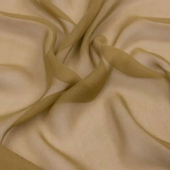 1 Yard Lightweight Sheer Silk Chiffon Fabric Flowing Sage Green 54 inch Width {2}