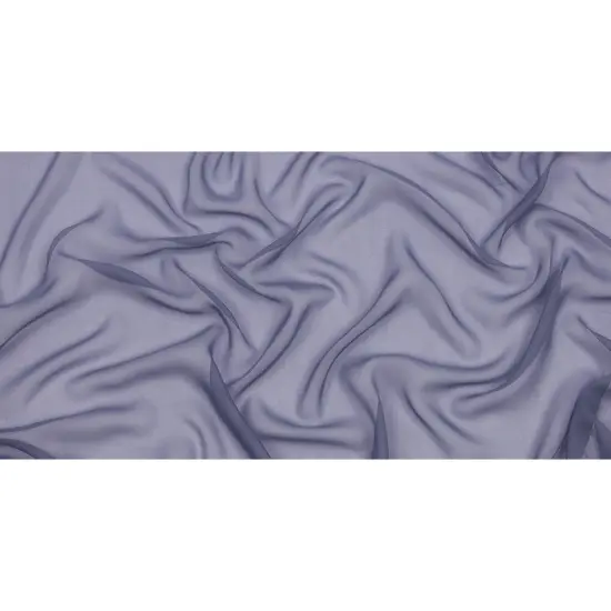 1 Yard Infinity Blue Premium Silk Chiffon Fabric Lightweight for Elegant Dresses 54 Inch Width {3}