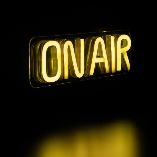 Northlight LED On Air Neon Lighted Wall Sign - 11" Yellow {5}