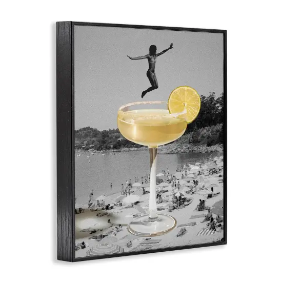 Stupell Industries Swimming in Cocktail Framed Giclee Wall Art Design by Daphne Polselli {3}
