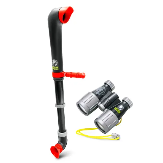 Lanard Nature Explorer: Combo Pack - Binoculars & Giant Periscope - Red & White, Observation Play Tools, Discover Outdoor Wonders, STEM Toys, Kids 3+ {3}