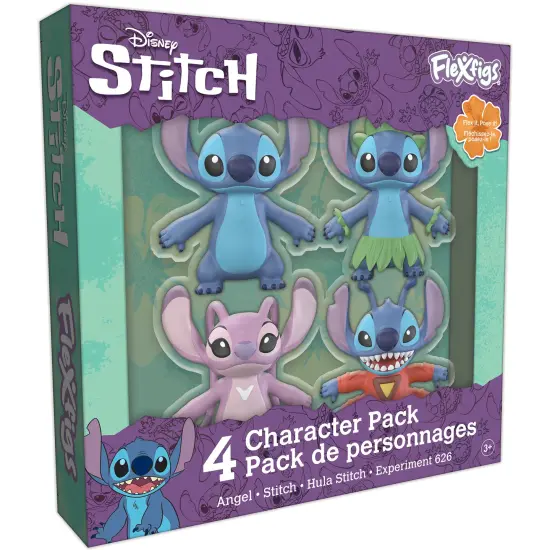 FleXfigs: Lilo & Stictch - 4 Character Pack - Disney Articulated Action Figures, Flex It - Pose It!, Collectible Toy Miniatures, Licensed, Kids Age 3+ {7}