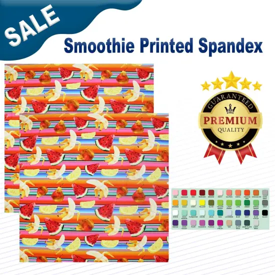 Smoothie Printed Spandex {1}