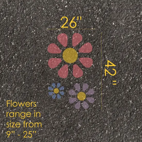 Flowers Parking Space Stencil | High School Senior Parking Spot Stencil | Reusable Stencil | Stencil Ease | {5}