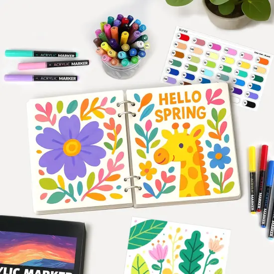 Acrylic Paint Markers Brush Tip {5}