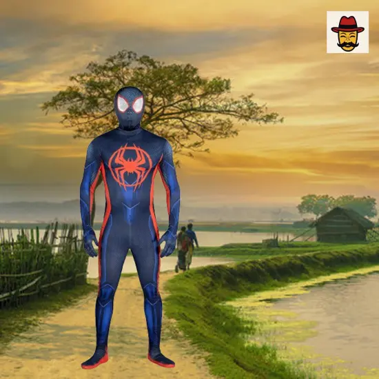 Marvel Miles Morales Spider-Man Zentai Suit Costume Officially Licensed {1}