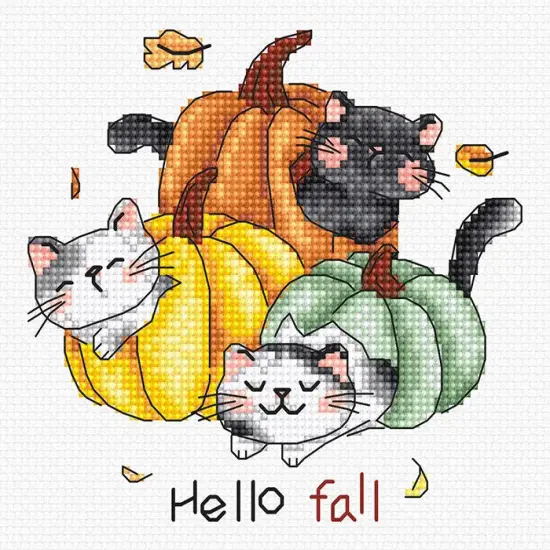 Hello Fall L8078 Counted Cross Stitch Kit {1}
