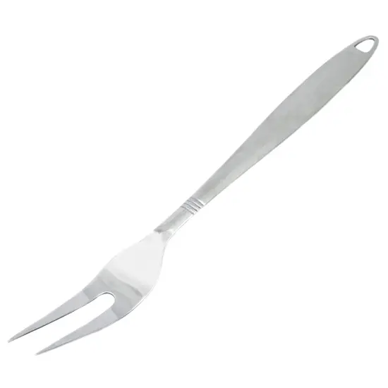 Chef Craft 12.5" Long Stainless Steel Meat Serving Fork with Attractive Brushed Finish Handle {1}