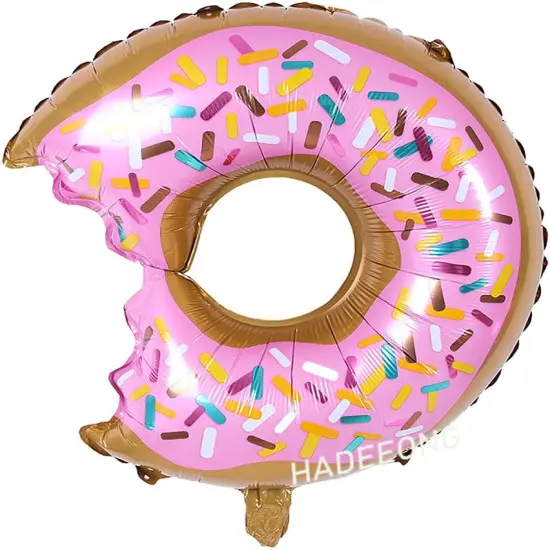 6PCS Big Donut Foil Balloons Large Mylar Doughnut Balloons for Birthday Party Wedding Decoration Baby Shower Donut Time {3}