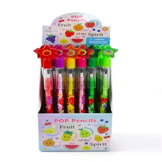 TINYMILLS Fruit of the Spirit Multi Point Pencils - 24 Pack {4}