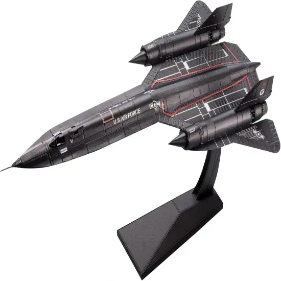 3D Metal Puzzles for Kids, Blackbird SR-71 Metal Aircraft Model Kits, Military Airplane Model Kit to Build for Kids Hobbies {1}