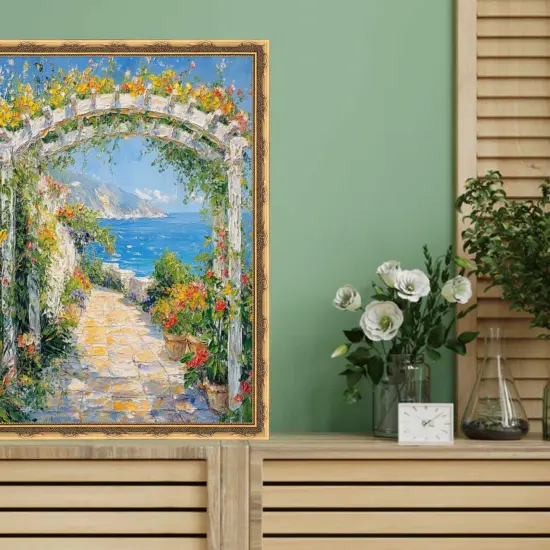 Slim Gold Leaf Design Picture Frame Deco 20x28 frame {4}