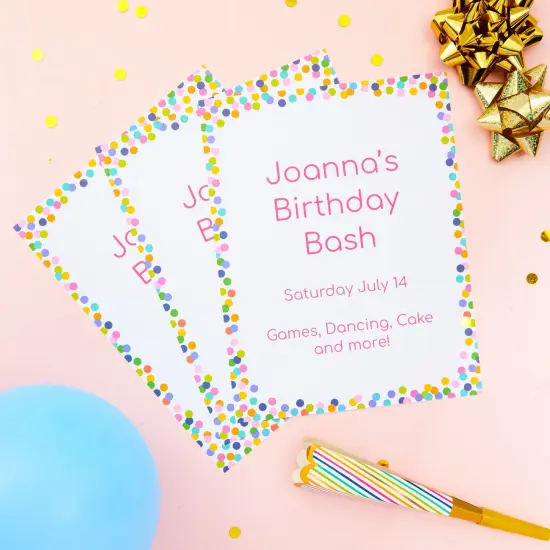 96 Sheets Decorative Confetti Stationary Paper for Classroom Awards, Birthday Invitations, Computer (8.5 x 11 In) Multicolor {3}