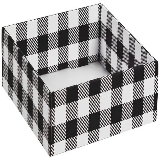 Black & White Plaid Decorative Trays {1}
