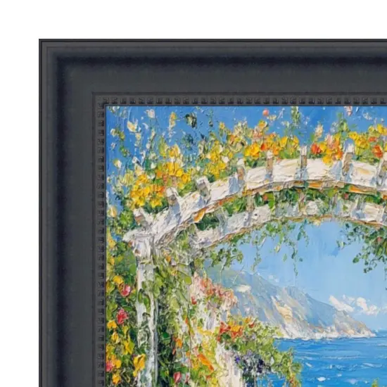 Contemporary Scoop Black Picture Frame 24x36 frame {4}