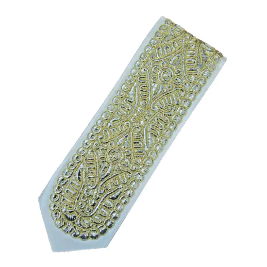 Attarah with Metallic Wire Embroidery 5.5" Gold/Silver {2}