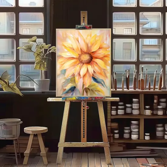 Paint by Numbers Kit for Adults - Sunflower DIY Adult Paint by Number Kits Flowers Acrylic Canvas Painting for Adults Beginners Kids Art Crafts Without Frame, 16x20 Inch {4}