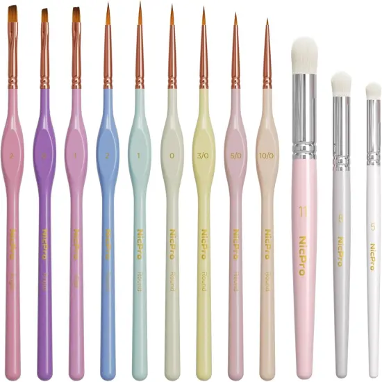 2PCS Fine Detail Paint Brush Drybrush Set {1}