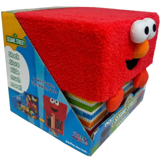 Sesame Street: Storables 12" Box - Elmo - Red Character Themed Bin, Fabric Storage Container, Opening Top Lid, Holds Toys, Books & More, Licensed {3}