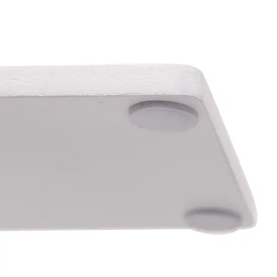 White Serving Tray with Handles and Coasters - Decorative Coffee Table Tray with Interchangeable Gold and Silver Handles, 16.57 x 12.2 x 3.1 inches {7}