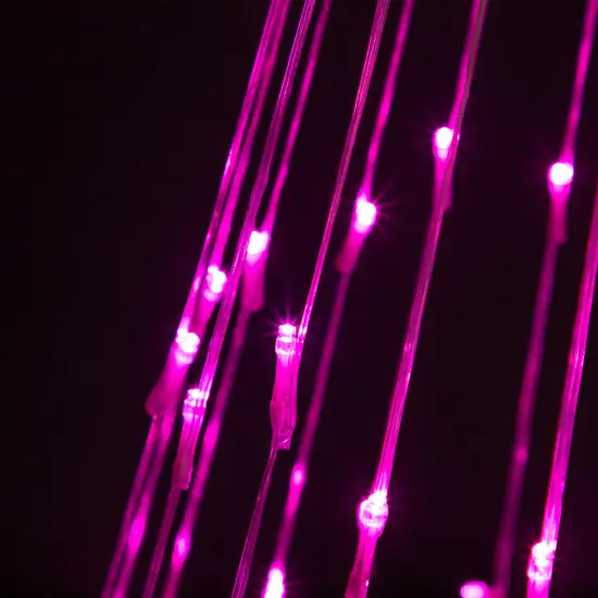 Northlight LED Lighted Show Cone Christmas Tree Outdoor Decoration - 4' - Pink White {6}