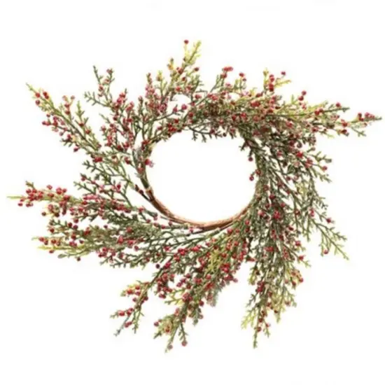 Red Pepperberry & Cedar Ring 3.5" {1}