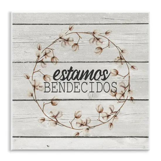 Stupell Industries Estamos Bendecidos con Algod&oacute;n Wall Plaque Art {1}