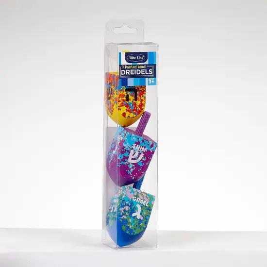 Rite Lite Large Splash Wooden DeidelHanukkah Game - 2.25" Multi {3}