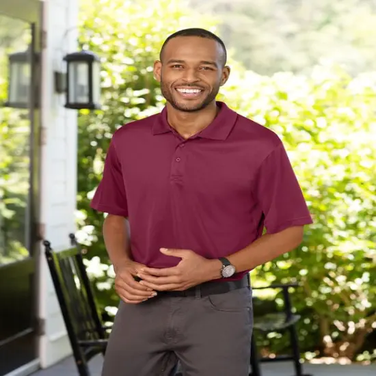 UltraClub&reg; Men's Cool & Dry Sport Polo MAROON {3}