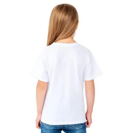 Sublivie® Toddler Sublimation Short Sleeve Crew-Neck T-Shirt White {4}
