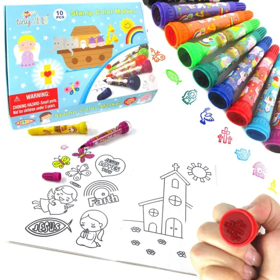 Religious Stamp Marker Set - Set of 10 {1}