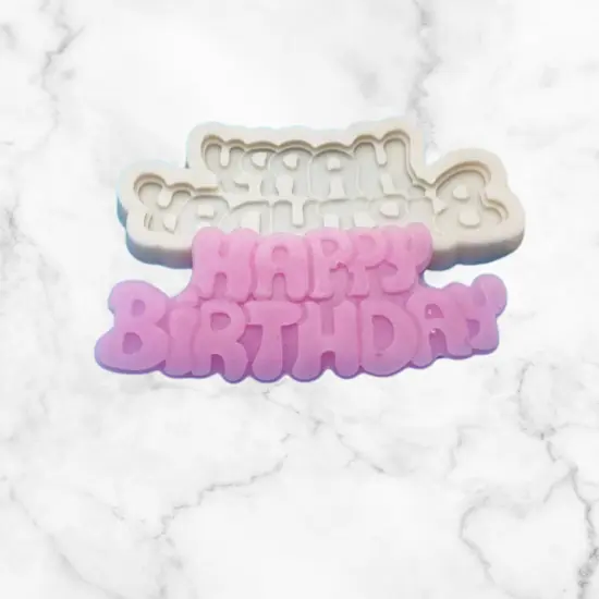 Happy Birthday Letter Form Silicone {4}