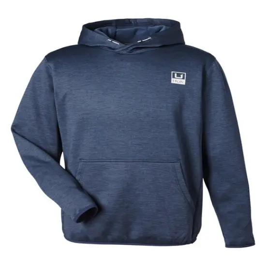 HUK&reg; Men's Performance Hooded Fleece Pullover Nvl acadmy hthr {1}
