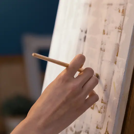 Angels Craft Wrapped Canvas & Wooden Easel Set – Art Painting Duo Kit for Artists & Beginners {4}