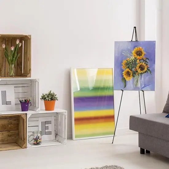 ARTIFY 63" Instant Display Sign Easel Stand, Tripod for Wedding Sign, Posters, Paintings,Canvas and Poster Board, Portable Display Stand for Home School Supplies、Shop and Various Ceremonies, 2 Pack {3}