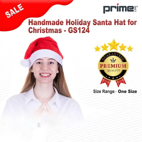 Prime Line&reg; Handmade Holiday Santa Hat for Christmas {1}