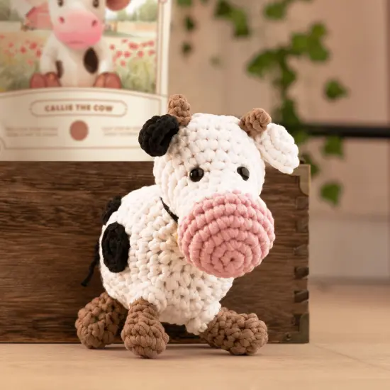 Hearth & Harbor Amigurumi Crochet Kit for Beginners Callie the Cow {5}