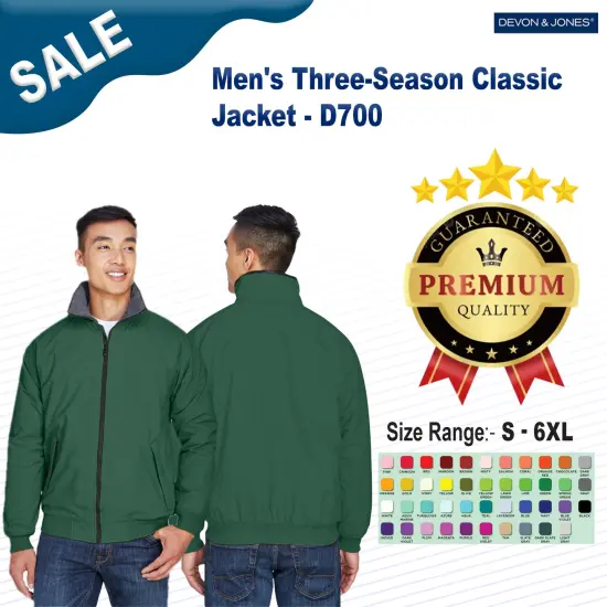 Devon & Jones&reg; Men's Three-Season Full Sleeve Classic Jacket TRUE ROYAL {2}
