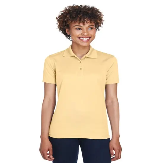 UltraClub&reg; Ladies Cool & Dry Mesh Pique&nbsp;Polo CARDINAL {3}